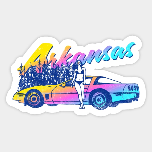 Arkansas is a Hot Paradise Sticker by rt-shirts